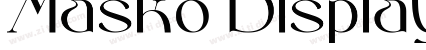 Masko Display Regula字体转换